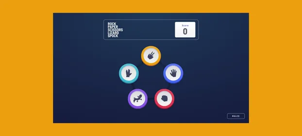 The Rock, Paper, Scissors game, with its pentagon of five picks